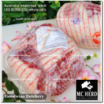 Lamb LEG BONELESS frozen Australia MIDFIELD half cut +/- 1.5kg (price/kg)